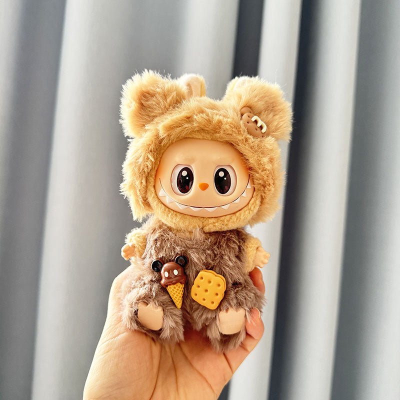 [Labubu Dress Up] First and second generation Labubu doll clothes sitting party dress up capsule bunny biscuit bear - URANBATO