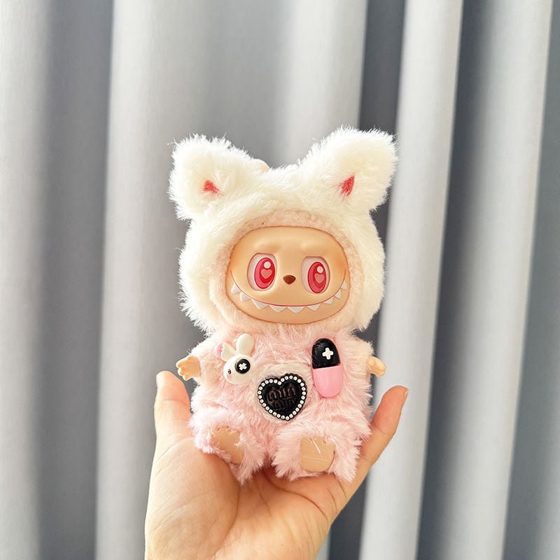 [Labubu Dress Up] First and second generation Labubu doll clothes sitting party dress up capsule bunny biscuit bear - URANBATO