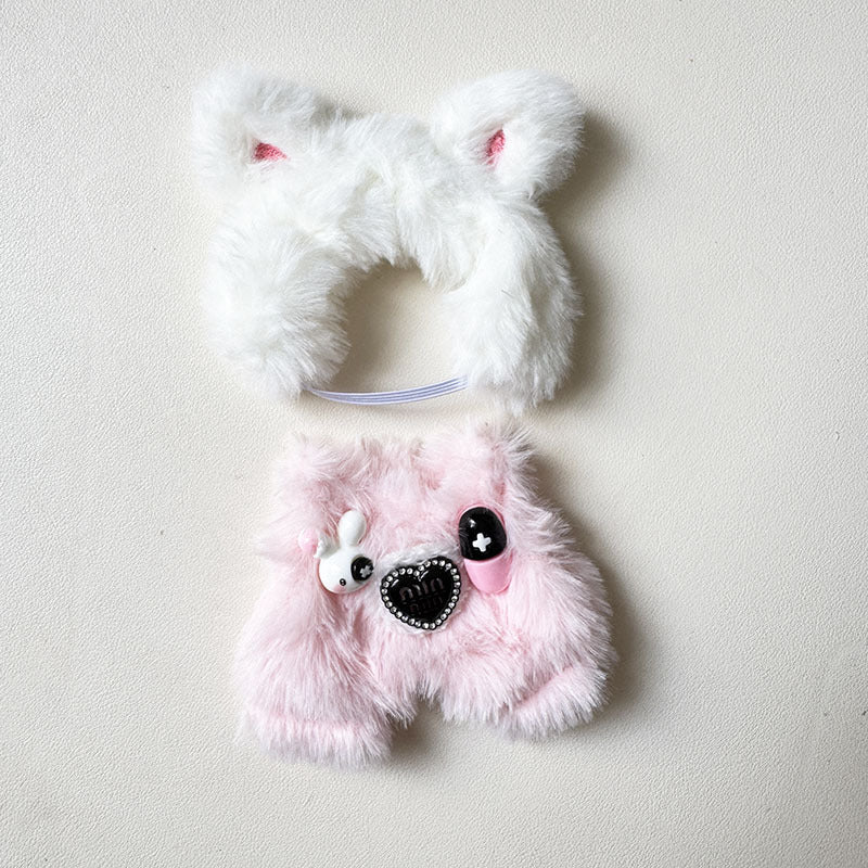 [Labubu Dress Up] First and second generation Labubu doll clothes sitting party dress up capsule bunny biscuit bear - URANBATO