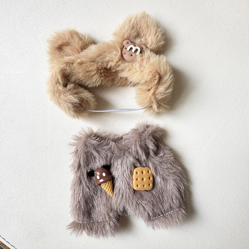 [Labubu Dress Up] First and second generation Labubu doll clothes sitting party dress up capsule bunny biscuit bear - URANBATO