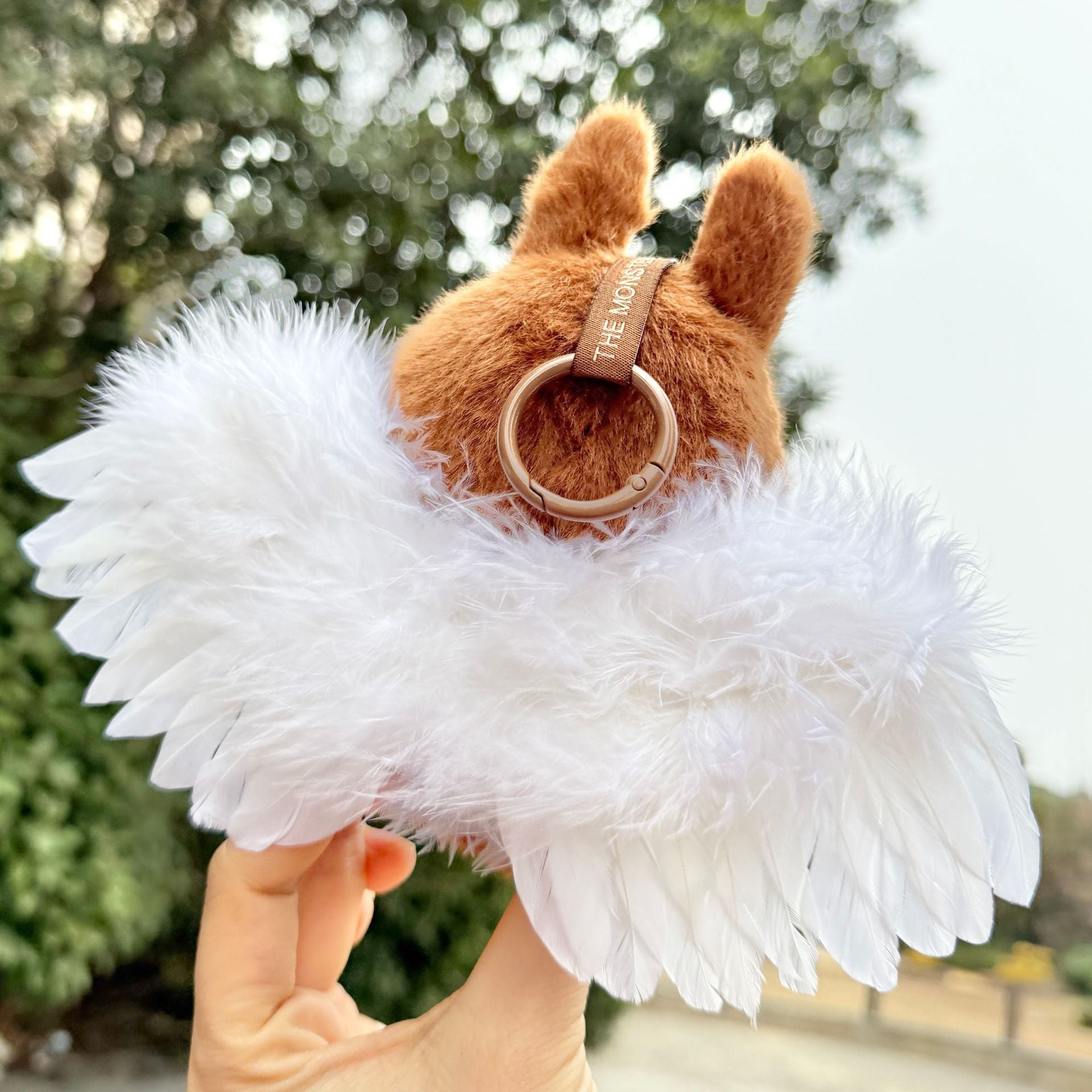 [Labubu Dress Up] First/Second Generation Labubu Doll Clothes Pendant Sitting Party Series Angel Feather Wings - URANBATO