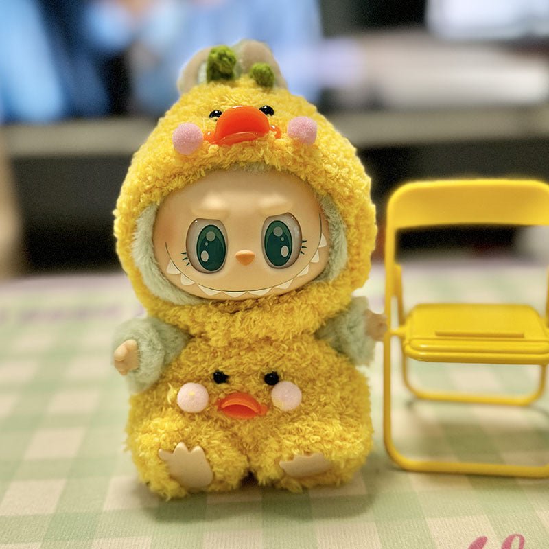 [Labubu Dress Up] First/Second Generation Labubu Doll Clothes Sit and Sit Party Shark Elk Set - URANBATO