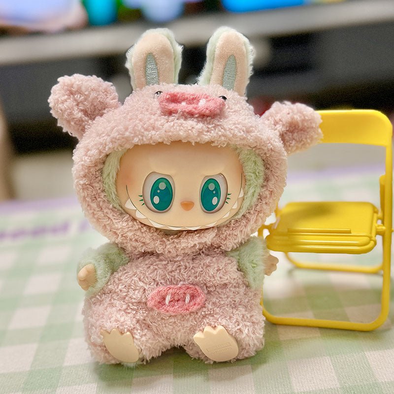 [Labubu Dress Up] First/Second Generation Labubu Doll Clothes Sit and Sit Party Shark Elk Set - URANBATO