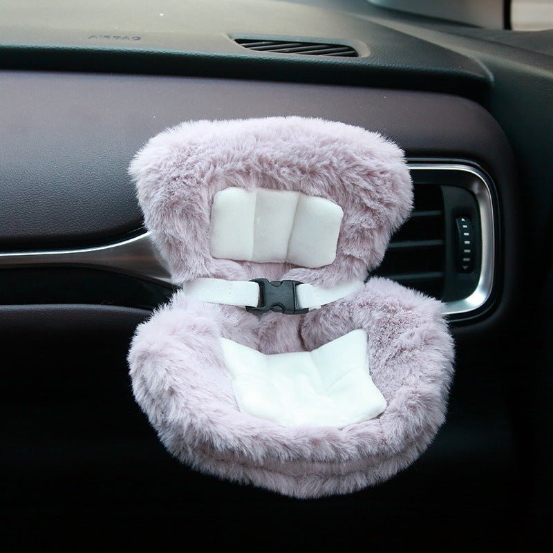 【Labubu Safety Seat】 Labubu Car Air Vent Cartoon Plush Decoration - URANBATO