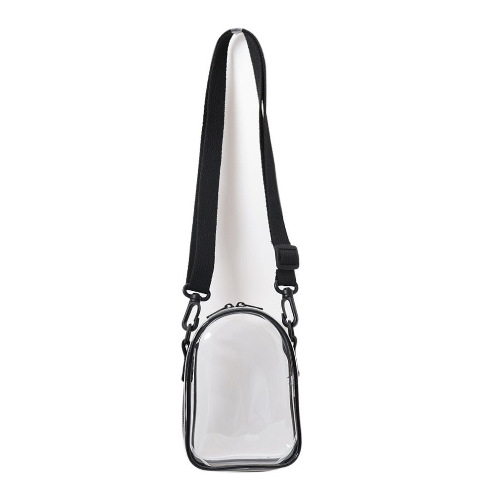 Labubu storage bag 14cm labubu doll out walking bag pvc transparent bag doll display - URANBATO
