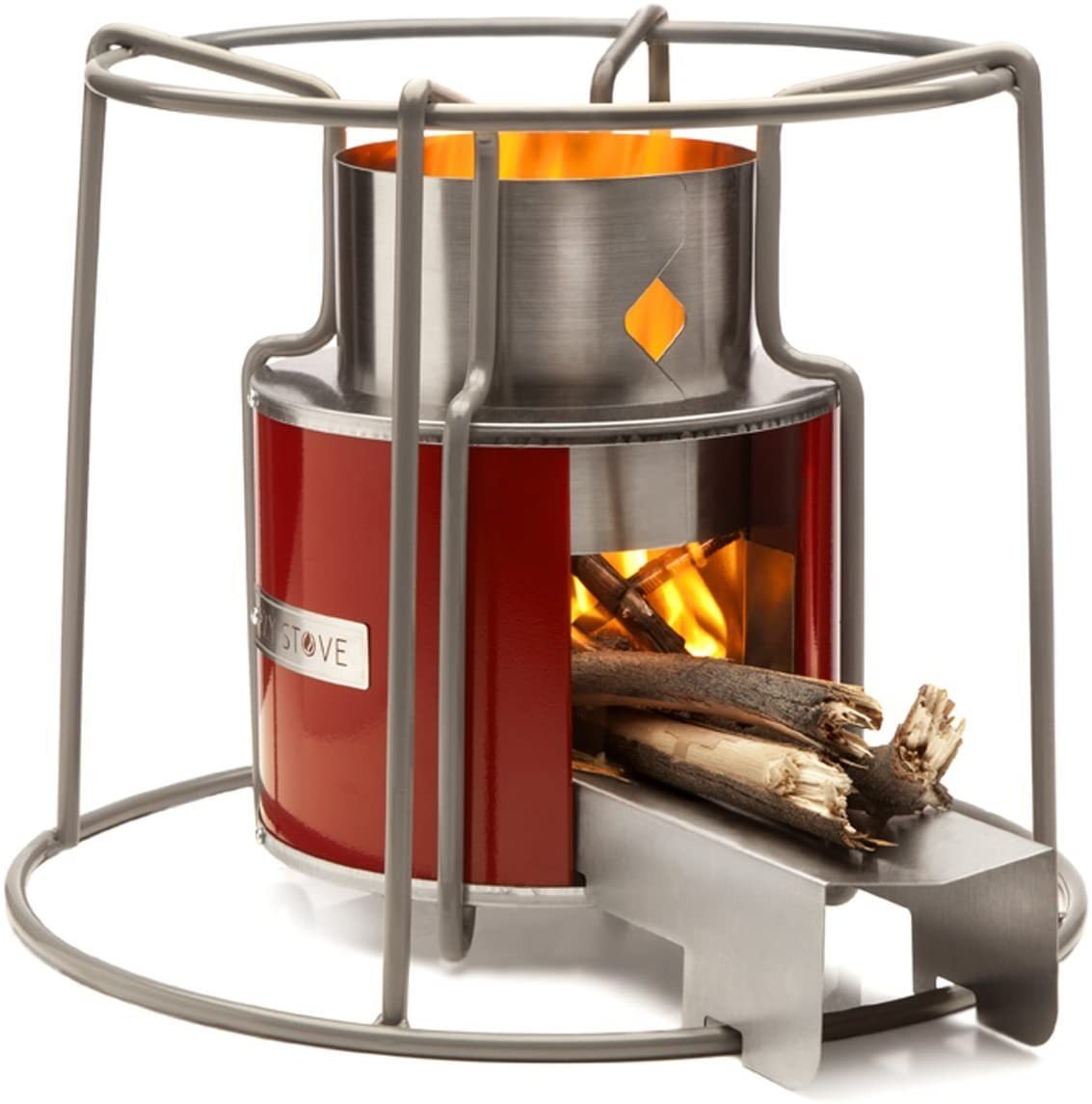 Multifunctional stainless steel outdoor wood stove, energy - saving pellet stove, courtyard party bonfire heating, BBQ grill, multi - fuel stove, camping stove, outdoor portable wood stove - URANBATO