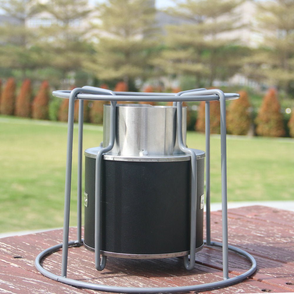 Multifunctional stainless steel outdoor wood stove, energy - saving pellet stove, courtyard party bonfire heating, BBQ grill, multi - fuel stove, camping stove, outdoor portable wood stove - URANBATO