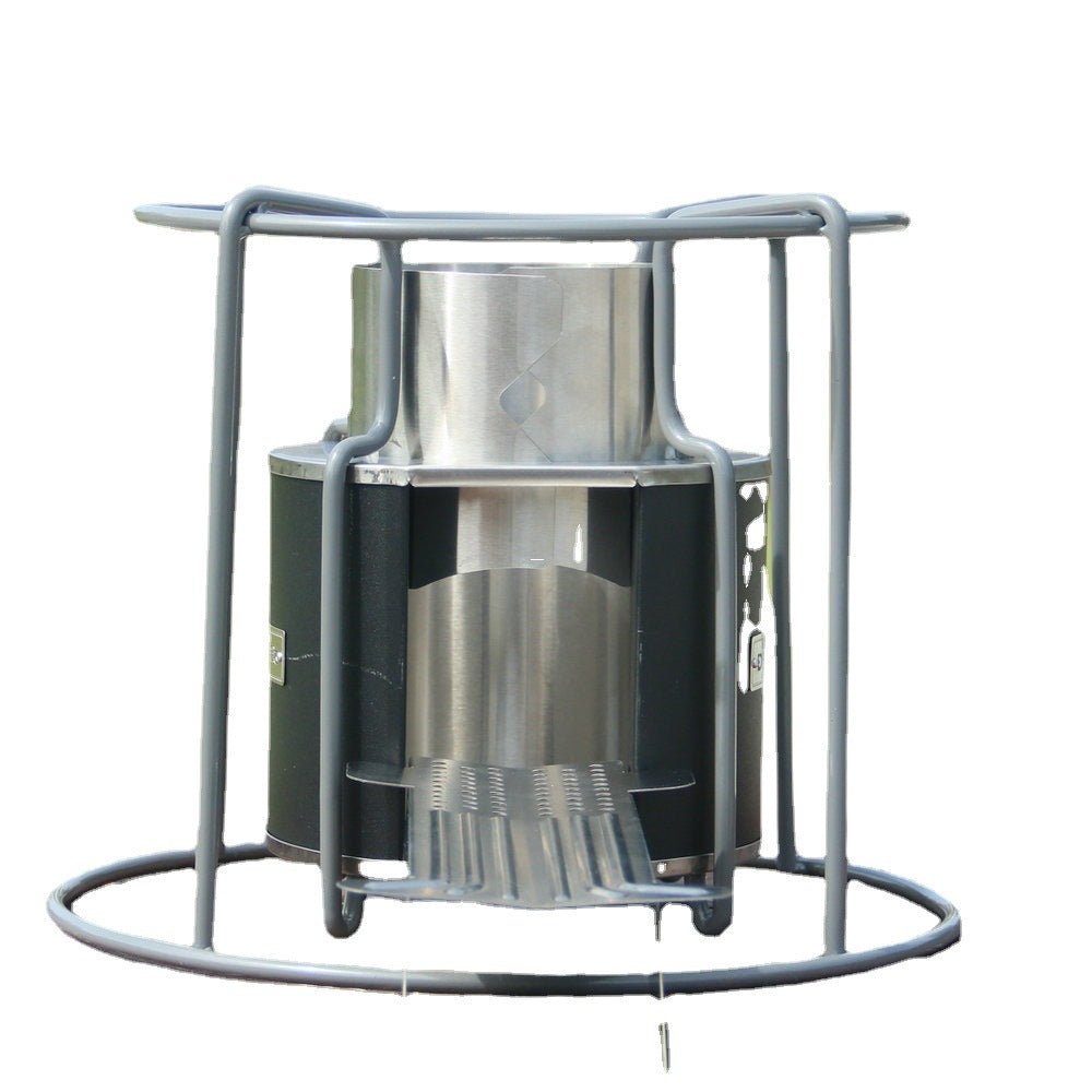 Multifunctional stainless steel outdoor wood stove, energy - saving pellet stove, courtyard party bonfire heating, BBQ grill, multi - fuel stove, camping stove, outdoor portable wood stove - URANBATO