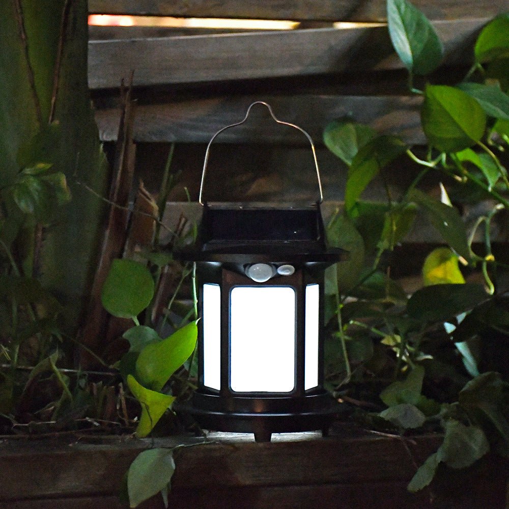 New outdoor garden solar portable hanging lamp, waterproof small palace lantern, home garden camping atmosphere lamp - URANBATO