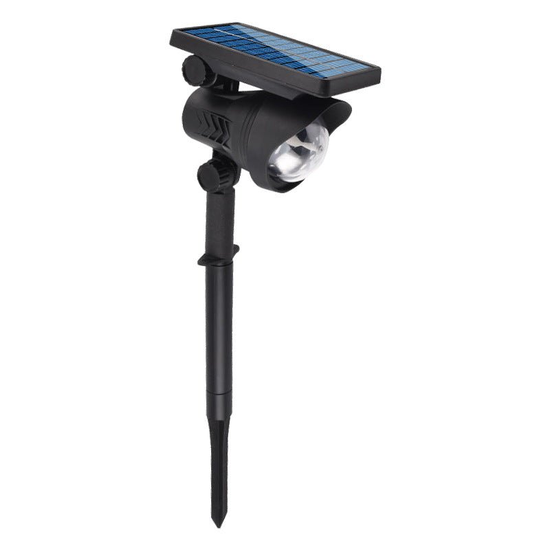 New solar waterproof human body induction wall lamp, garden lighting can be plugged into the ground or wall - mounted, outdoor lawn LED landscape light, white light and warm light dual color, automatically lights up when people come - URANBATO