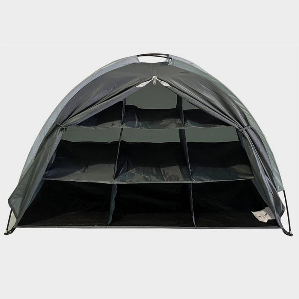 Outdoor dining storage cabinet camping shoe cabinet shoe rack tent foldable 9 compartment storage - URANBATO