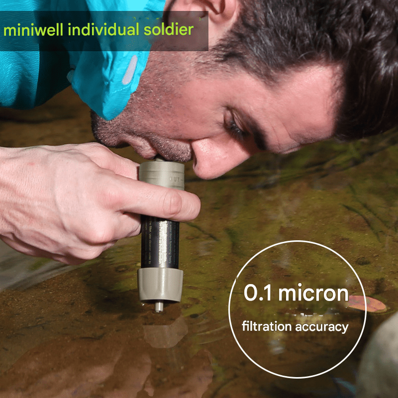 Outdoor individual solider water purification straw, outdoor portable filter, outdoor survival water purification tool, outdoor water purifier, portable equipment for purifying stream and river water,Outdoor water purification bag - URANBATO