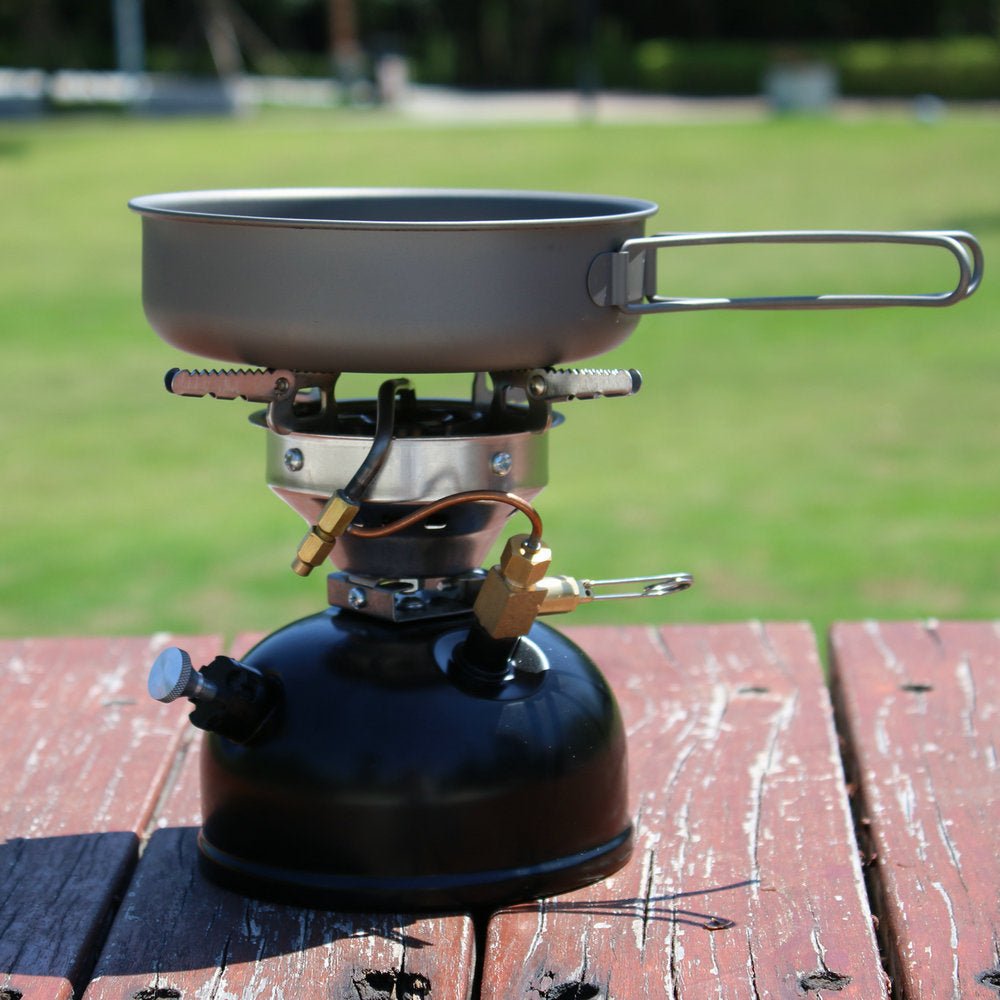 Outdoor integrated portable gasoline stove, kerosene, diesel and alcohol stove head, outdoor picnic stove, maintenance - free multi - fuel stove, can be used for alcohol/gasoline/diesel/outdoor gas tank - URANBATO