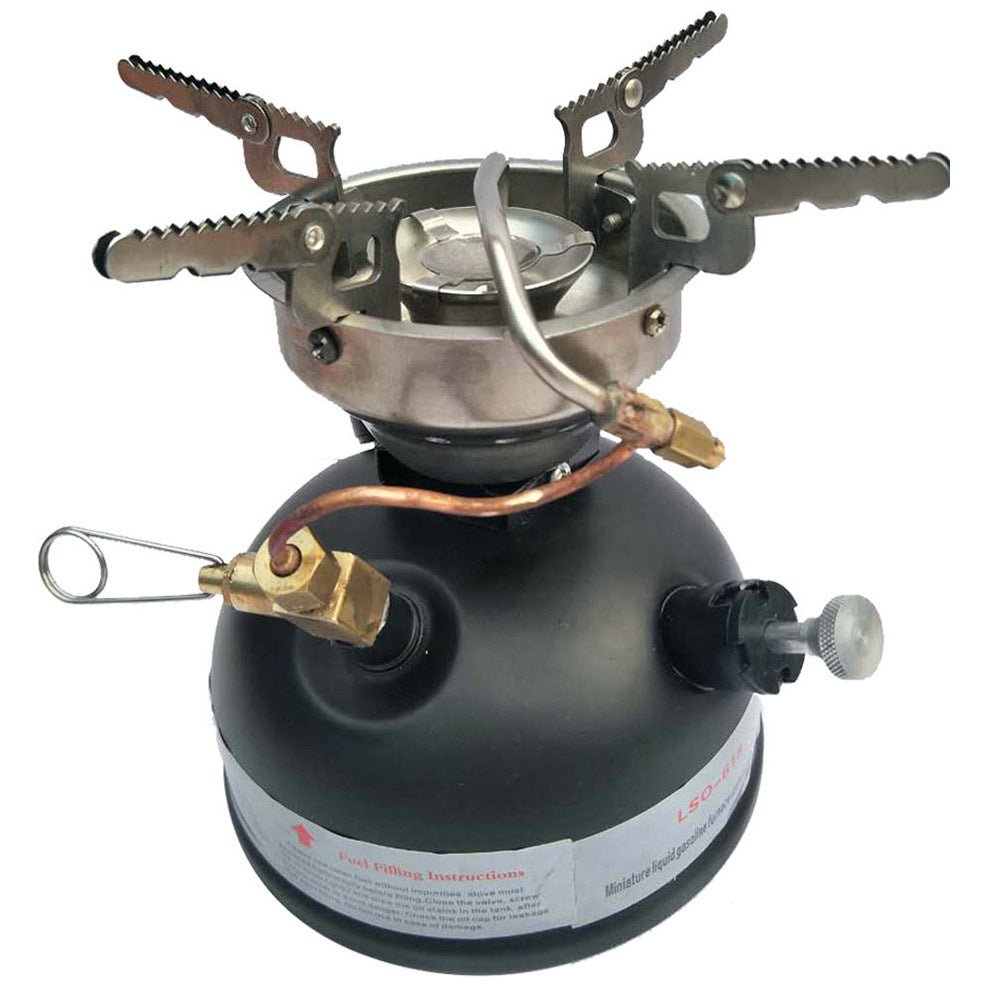 Outdoor integrated portable gasoline stove, kerosene, diesel and alcohol stove head, outdoor picnic stove, maintenance - free multi - fuel stove, can be used for alcohol/gasoline/diesel/outdoor gas tank - URANBATO