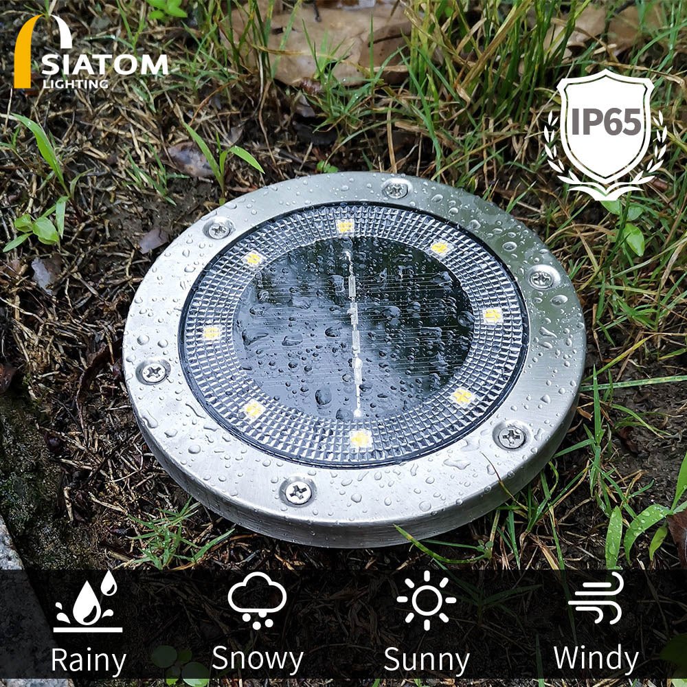 Outdoor solar ground lights, villa yard lawn lights, garden camping lights, warm light lawn lights - URANBATO