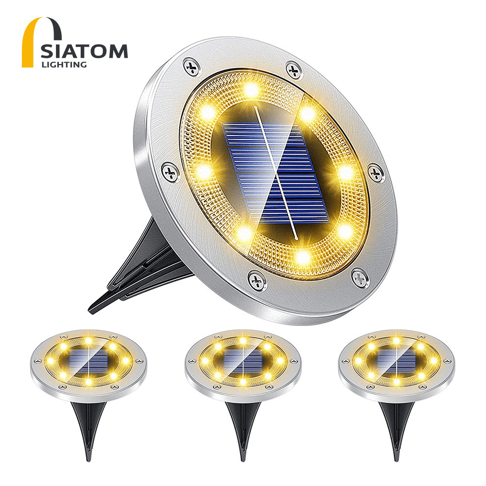 Outdoor solar ground lights, villa yard lawn lights, garden camping lights, warm light lawn lights - URANBATO