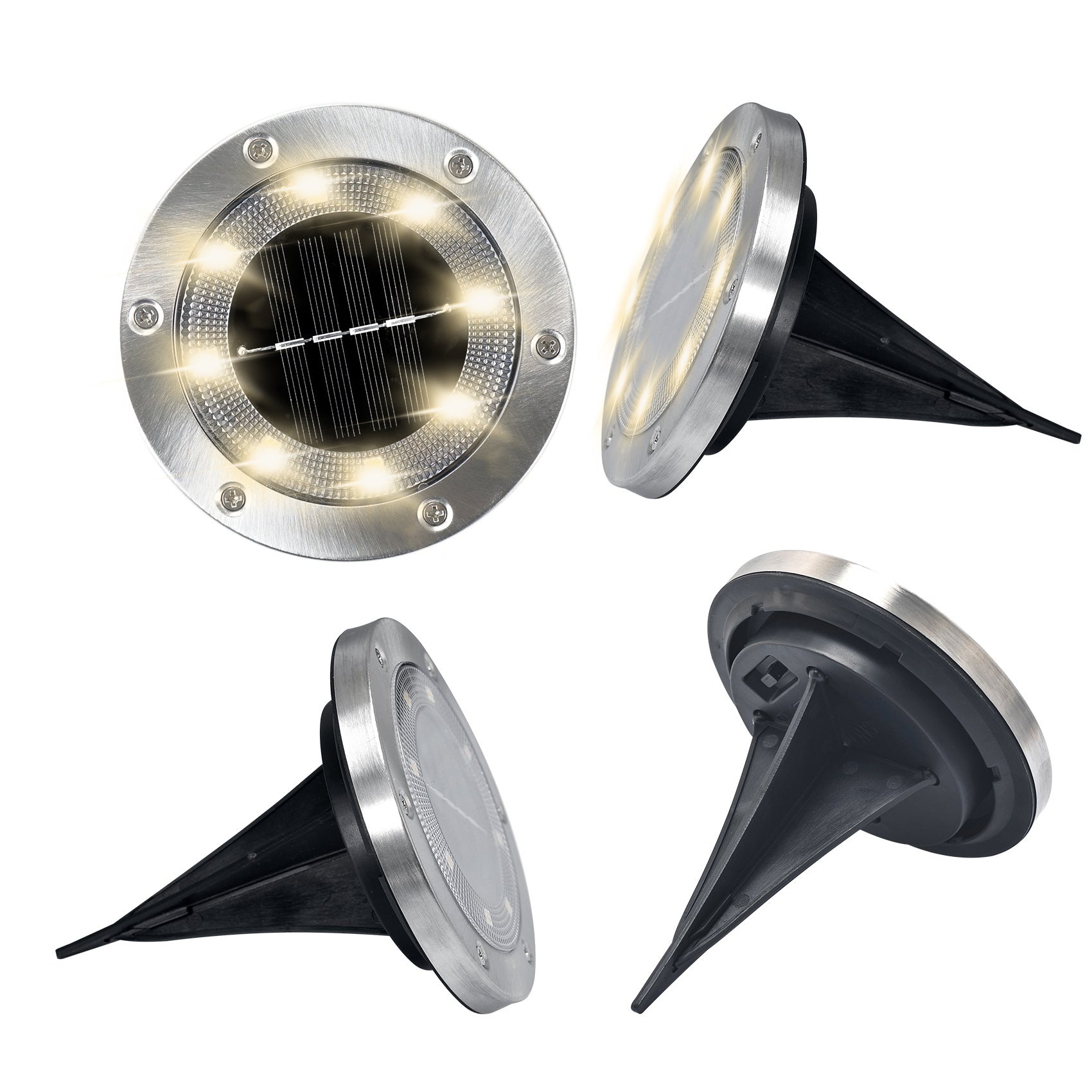 Outdoor solar ground lights, villa yard lawn lights, garden camping lights, warm light lawn lights - URANBATO