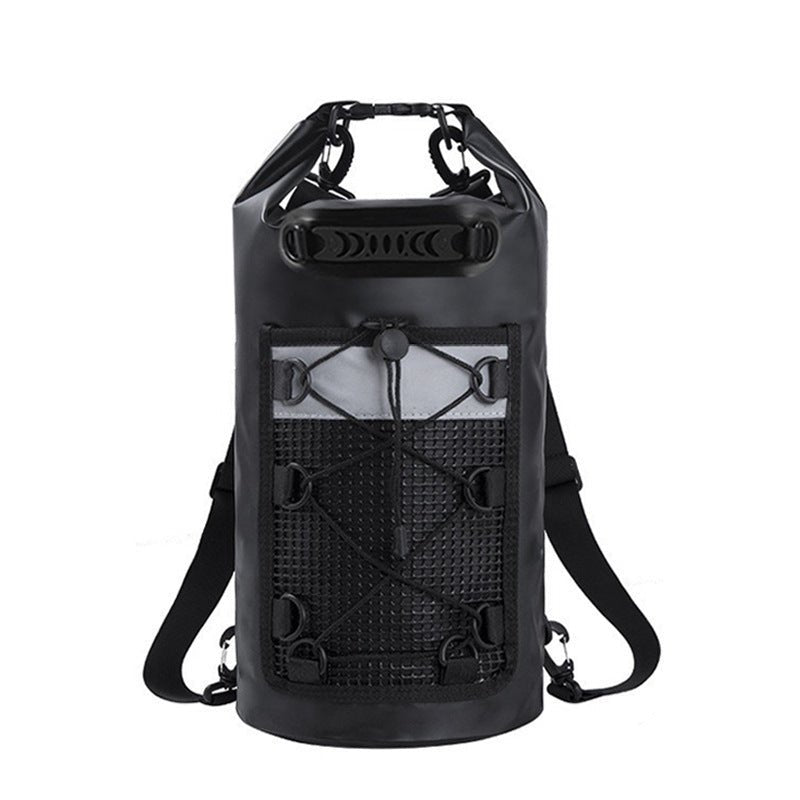 Outdoor waterproof bucket bag,30L/20L large capacity waterproof bag for camping and beach, 100% waterproof backpack for rafting and swimming, net bag for hiking and mountaineering - URANBATO