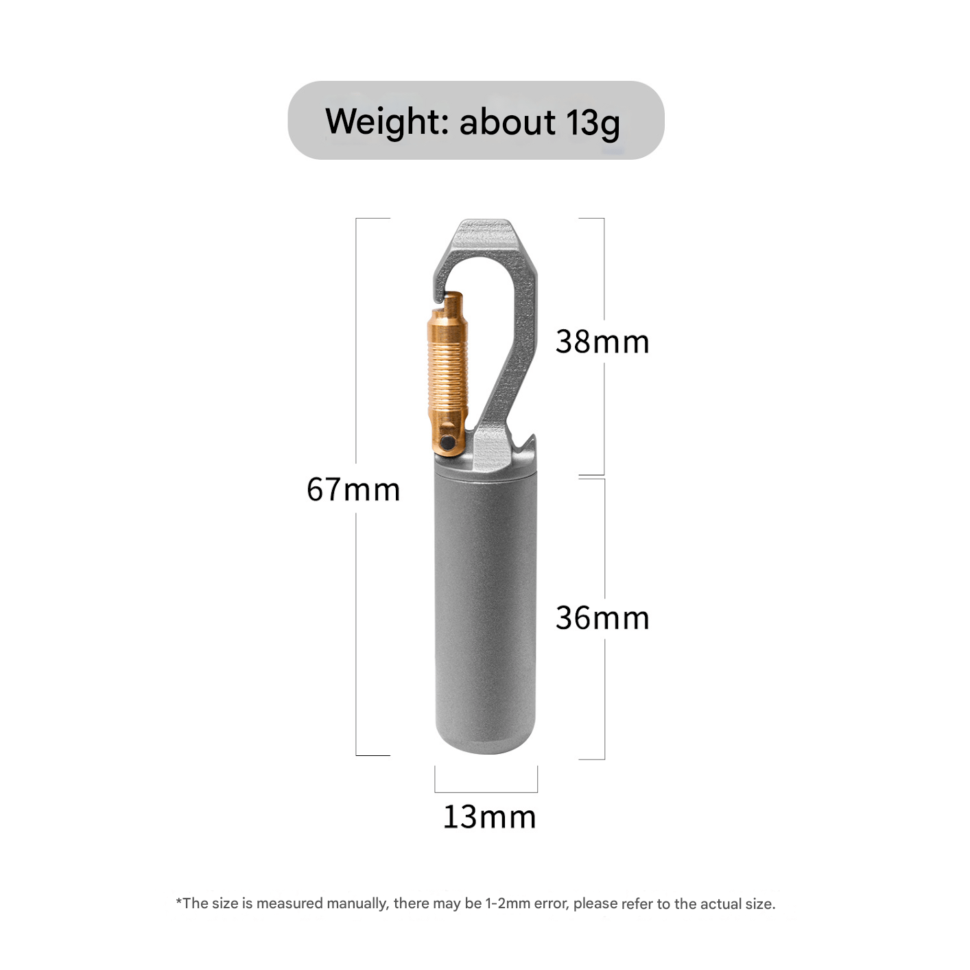 Portable mini pure titanium medicine bottle, titanium alloy portable medicine storage bottle, moisture - proof and waterproof sealed compartment - URANBATO