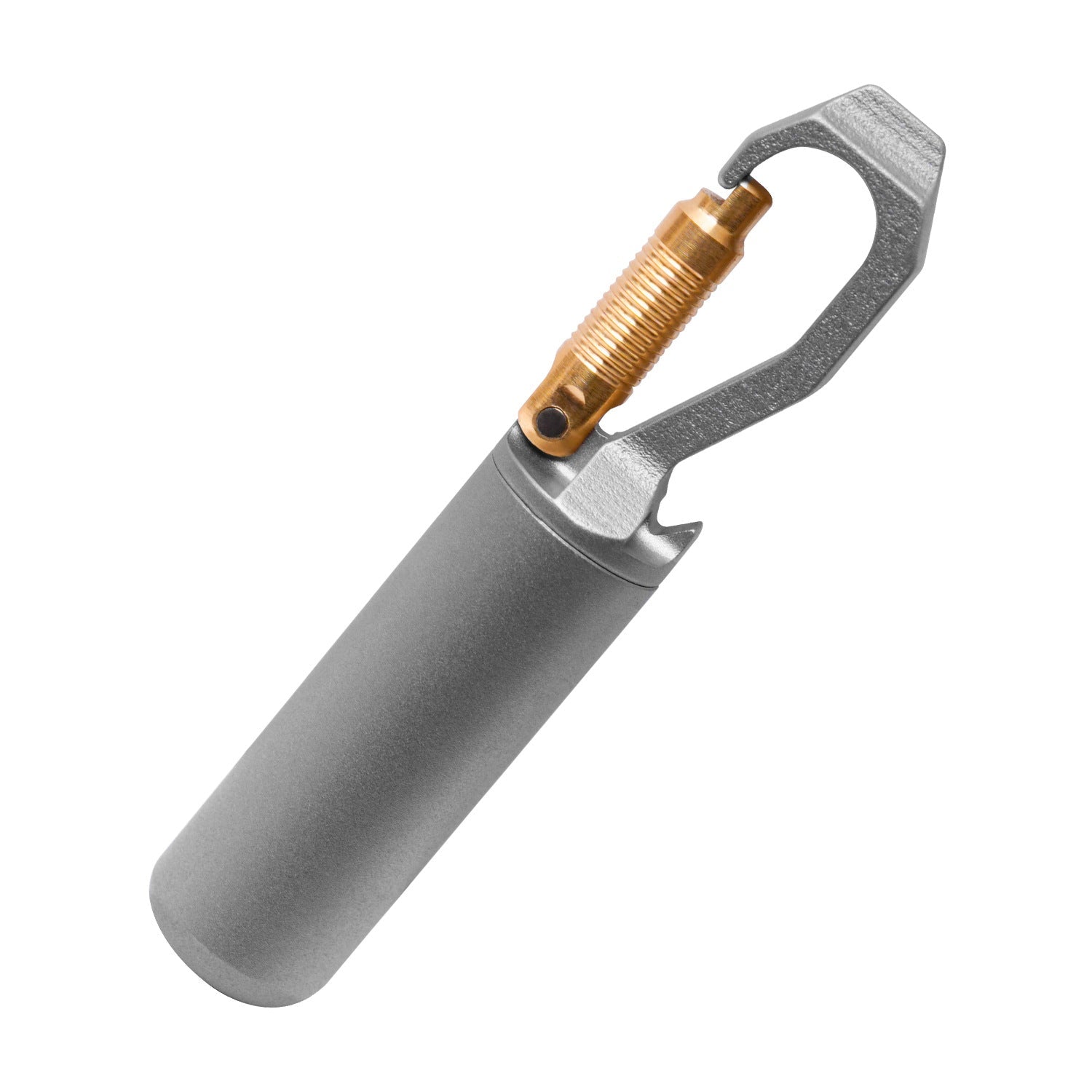Portable mini pure titanium medicine bottle, titanium alloy portable medicine storage bottle, moisture - proof and waterproof sealed compartment - URANBATO