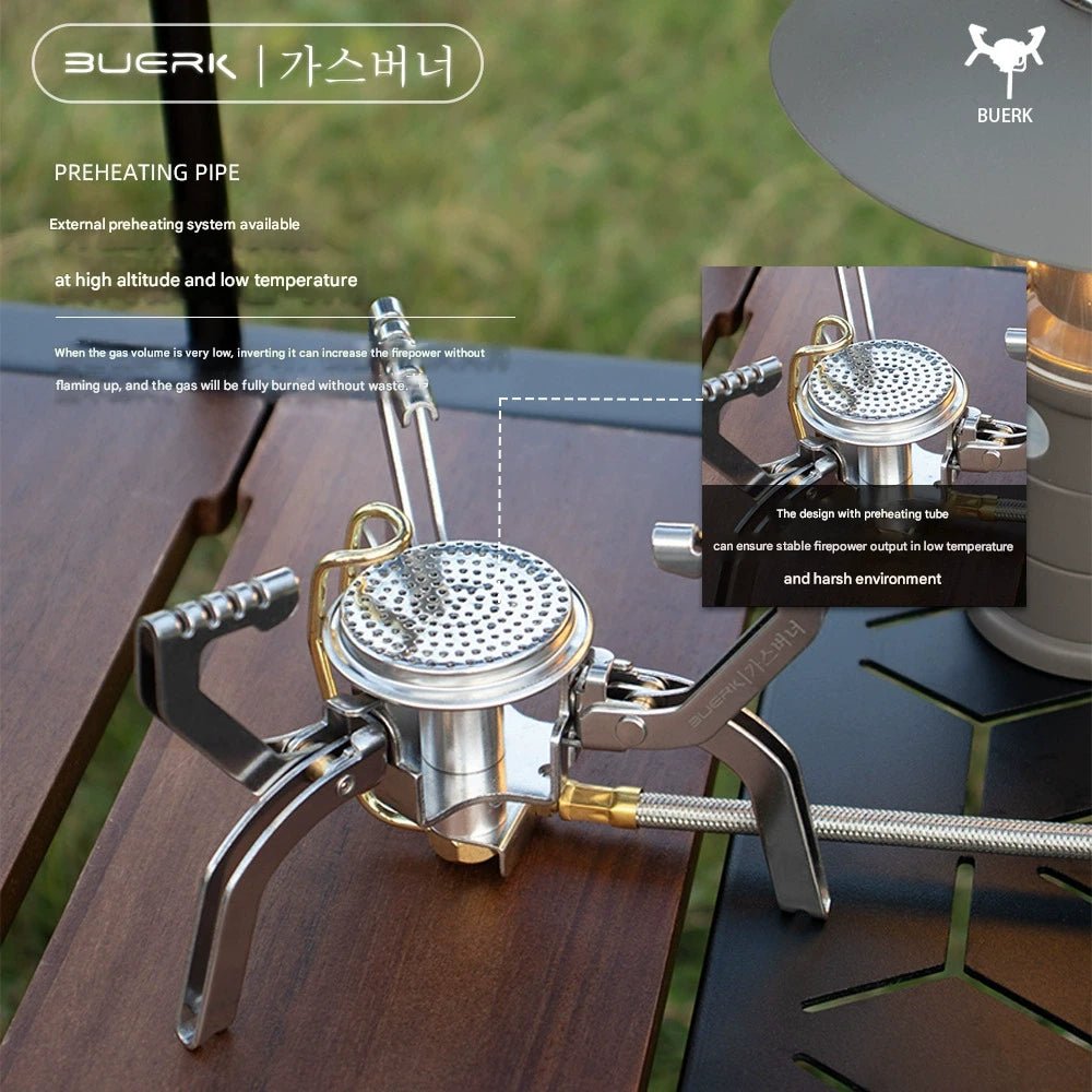 Portable Stove, - 30℃ Ignition,450g Titanium - Grade 8 - Level Windproof,2H Full Power,Summit Survival Kit - URANBATO