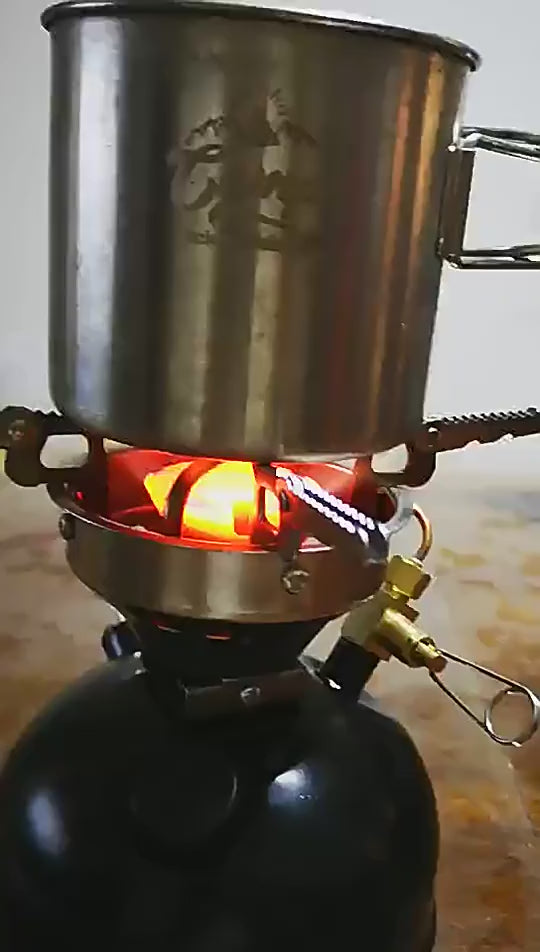 Outdoor integrated portable gasoline stove, kerosene, diesel and alcohol stove head, outdoor picnic stove, maintenance-free multi-fuel stove, can be used for alcohol/gasoline/diesel/outdoor gas tank