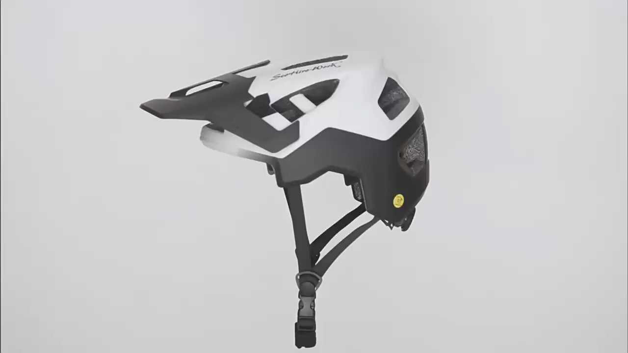 Load video: TRIPLE-S ultra-light AM off-road Scorpio off-road helmet full helmet cycling helmet system mountain bike DH downhill BMX
