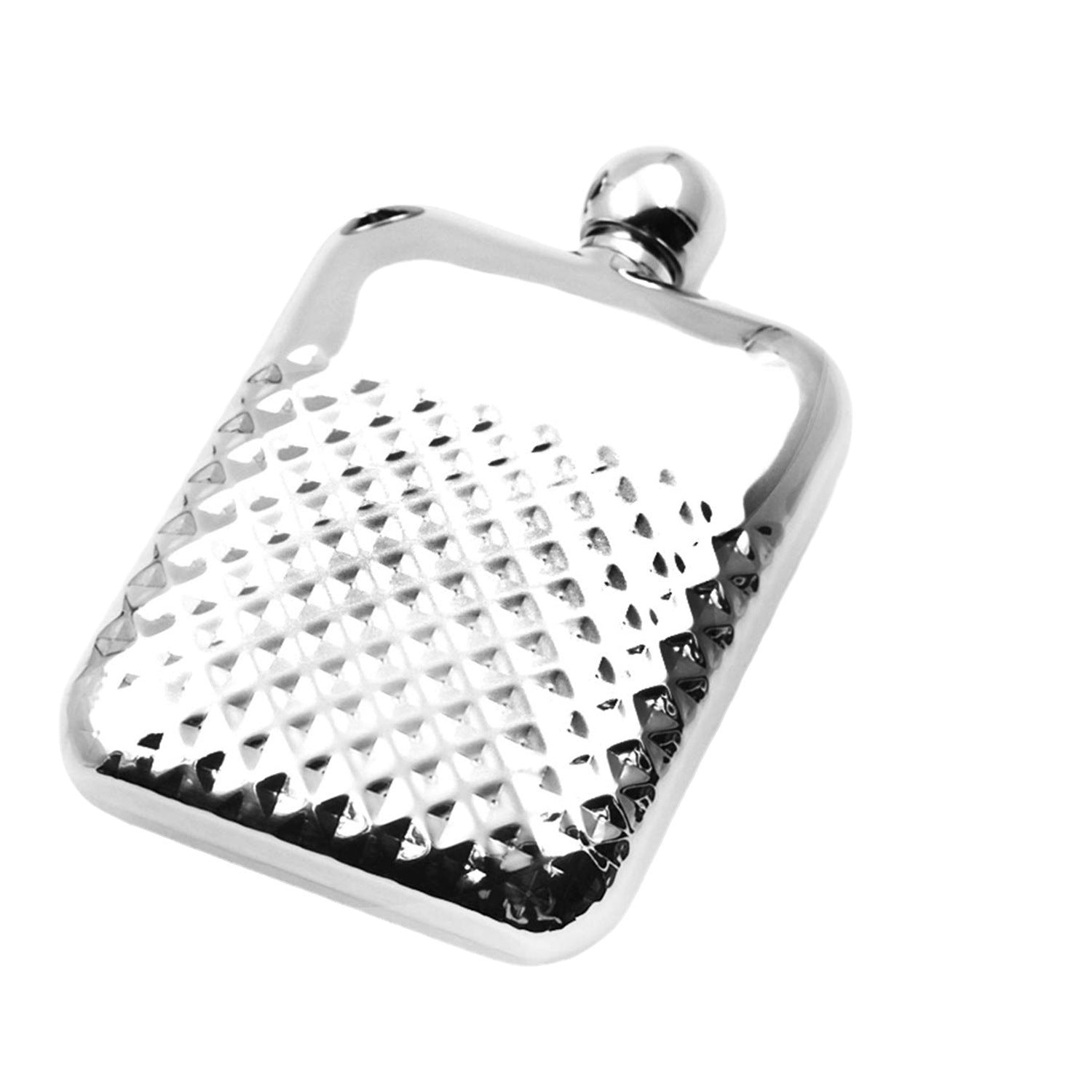 PrismCask Steel Flask,Dimpled Texture, - 30℃ Liquor Guardian,Food - Grade 304SS - URANBATO