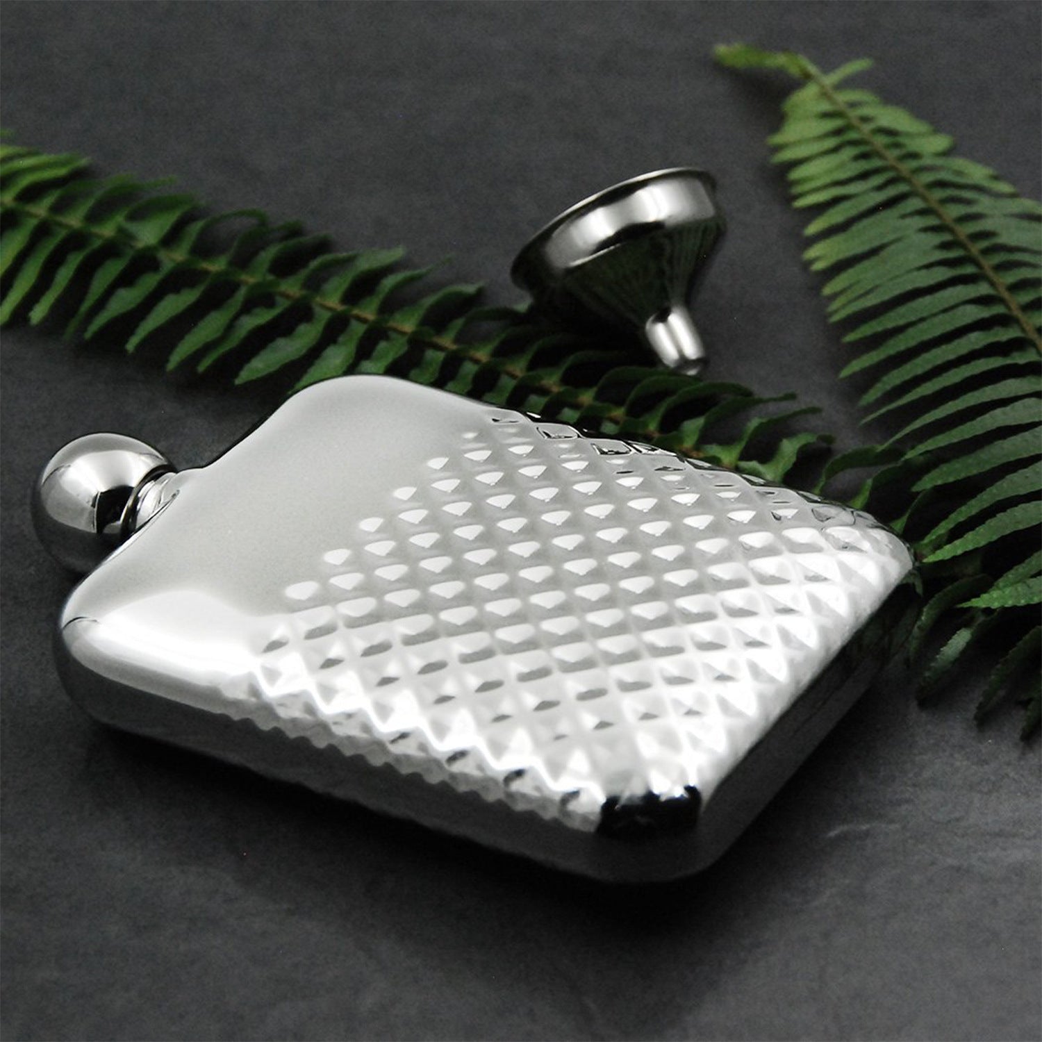 PrismCask Steel Flask,Dimpled Texture, - 30℃ Liquor Guardian,Food - Grade 304SS - URANBATO