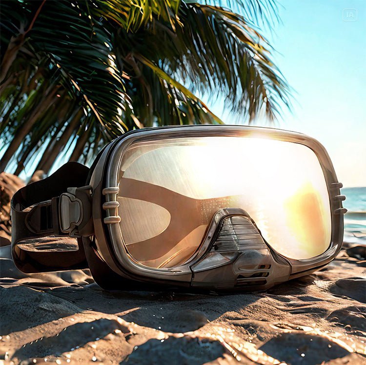 [Professional diving goggles] Uranbato free diving goggles, waterproof and fog - proof diving equipment, diving masks, drainable fisherman goggles - URANBATO