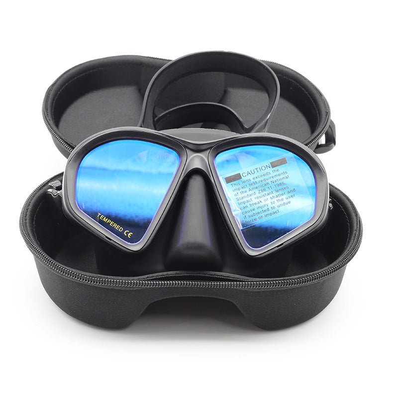 Professional men's and women's low - volume free diving goggles, snorkeling equipment, swimming goggles - URANBATO