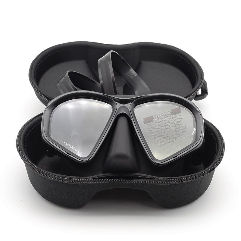Professional men's and women's low - volume free diving goggles, snorkeling equipment, swimming goggles - URANBATO