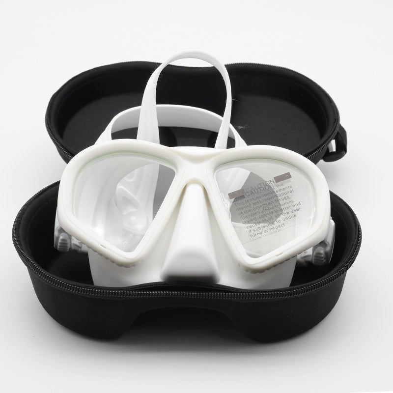 Professional men's and women's low - volume free diving goggles, snorkeling equipment, swimming goggles - URANBATO