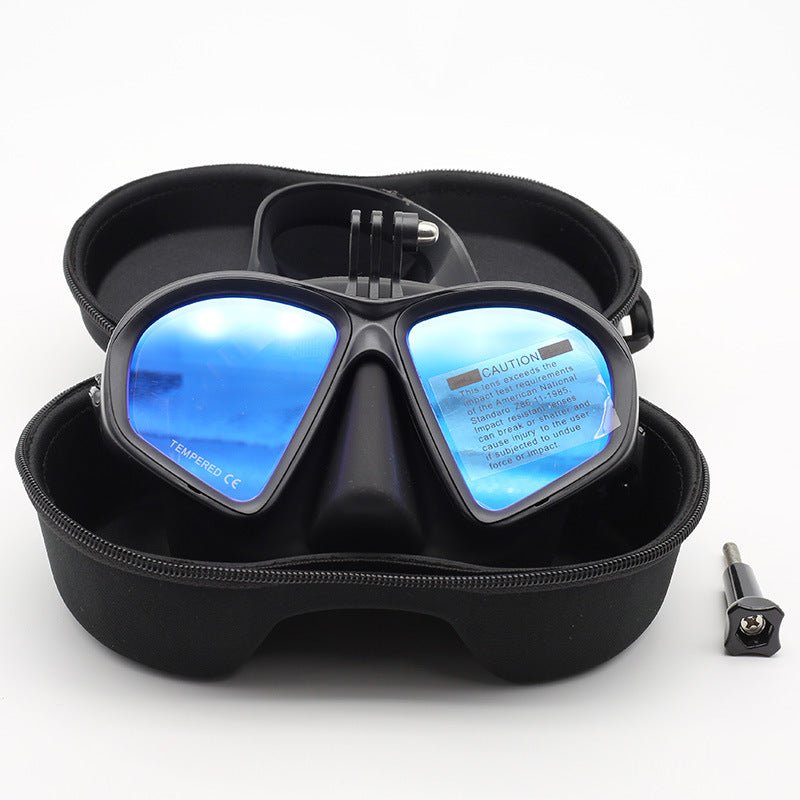 Professional men's and women's low - volume free diving goggles, snorkeling equipment, swimming goggles - URANBATO
