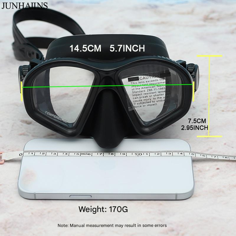 Professional men's and women's low - volume free diving goggles, snorkeling equipment, swimming goggles - URANBATO