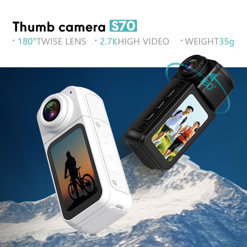 S70 Thumb Action Cam,10H Endurance,1080P Trail Evidence 35g Ultralight｜Mount Anywhere｜Ride Hard, Film Harder - URANBATO
