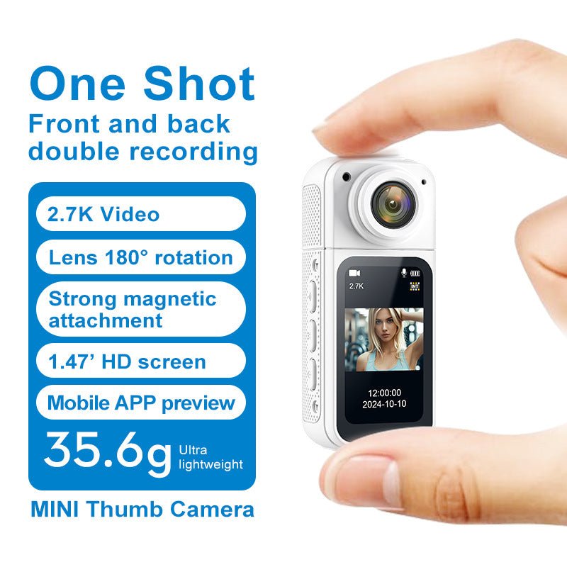 S70 Thumb Action Cam,10H Endurance,1080P Trail Evidence 35g Ultralight｜Mount Anywhere｜Ride Hard, Film Harder - URANBATO