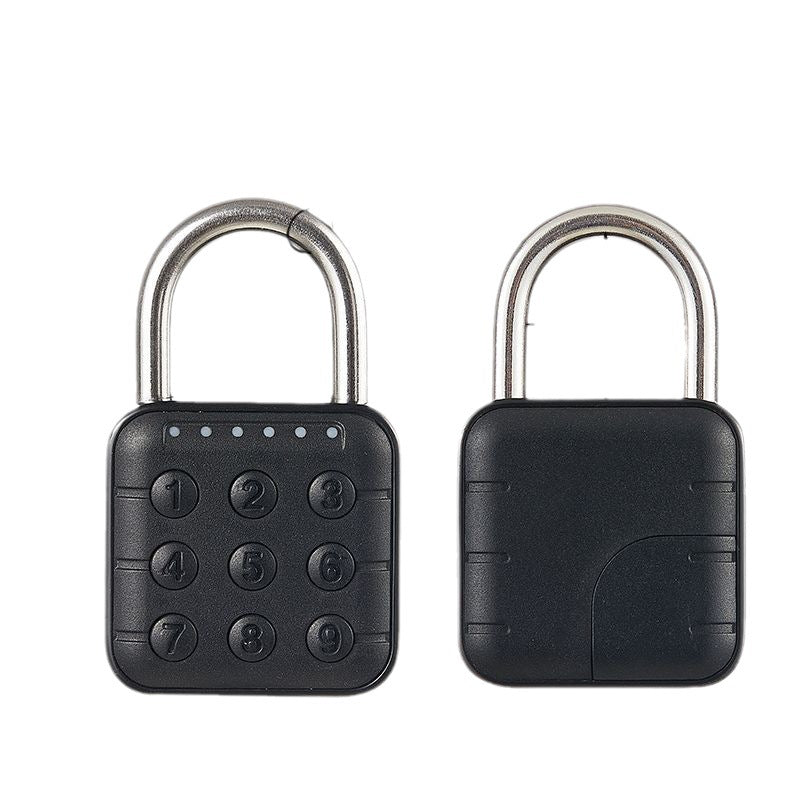 Smart button password padlock, home waterproof TUYA fingerprint lock, student fingerprint small lock - URANBATO