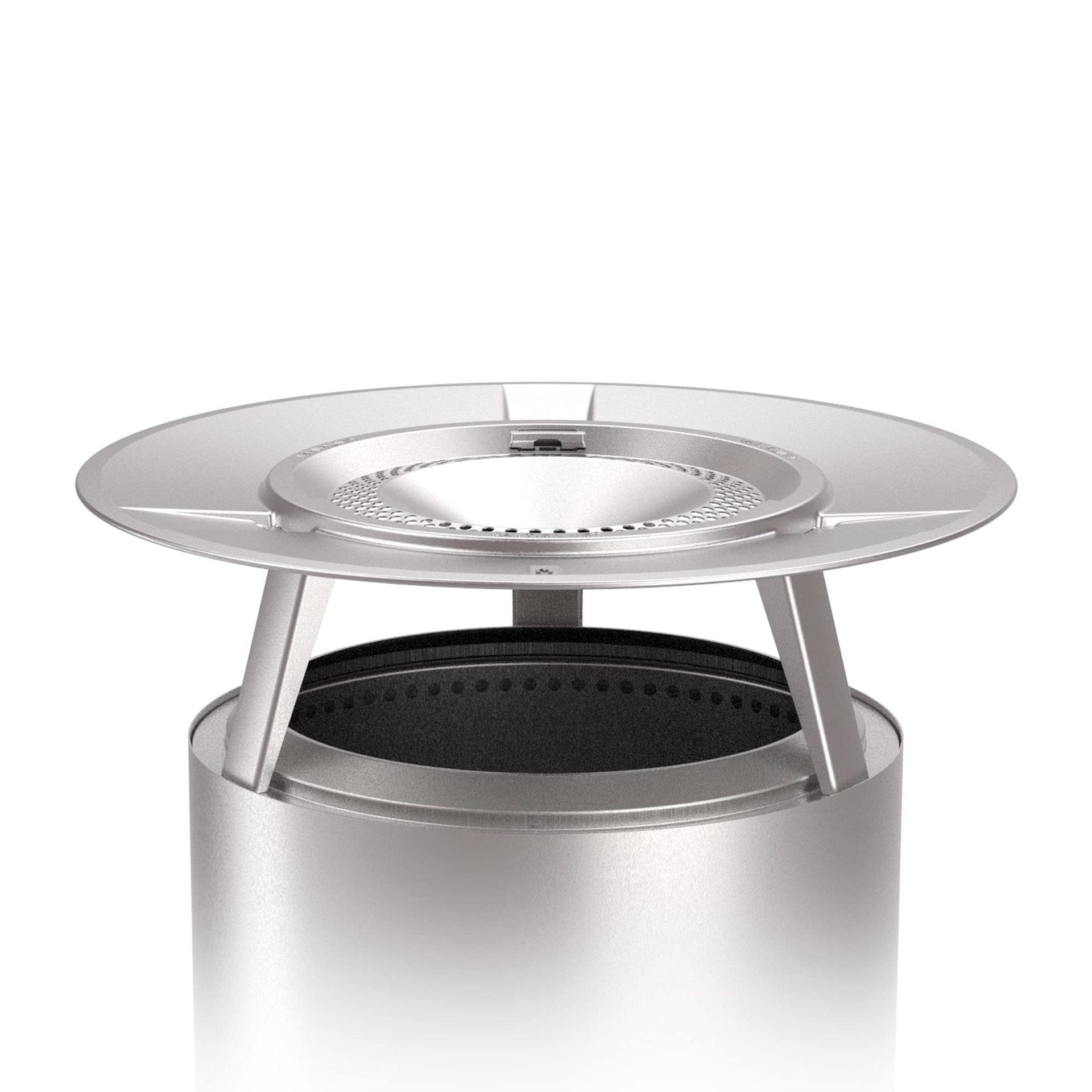 Smokeless Heat Diffuser｜For 19.5" Solo Stove｜5 - Min Boil Technology Charcoal Clean Burn｜Detachable Design｜3 - 5 Person Camp Chef - URANBATO