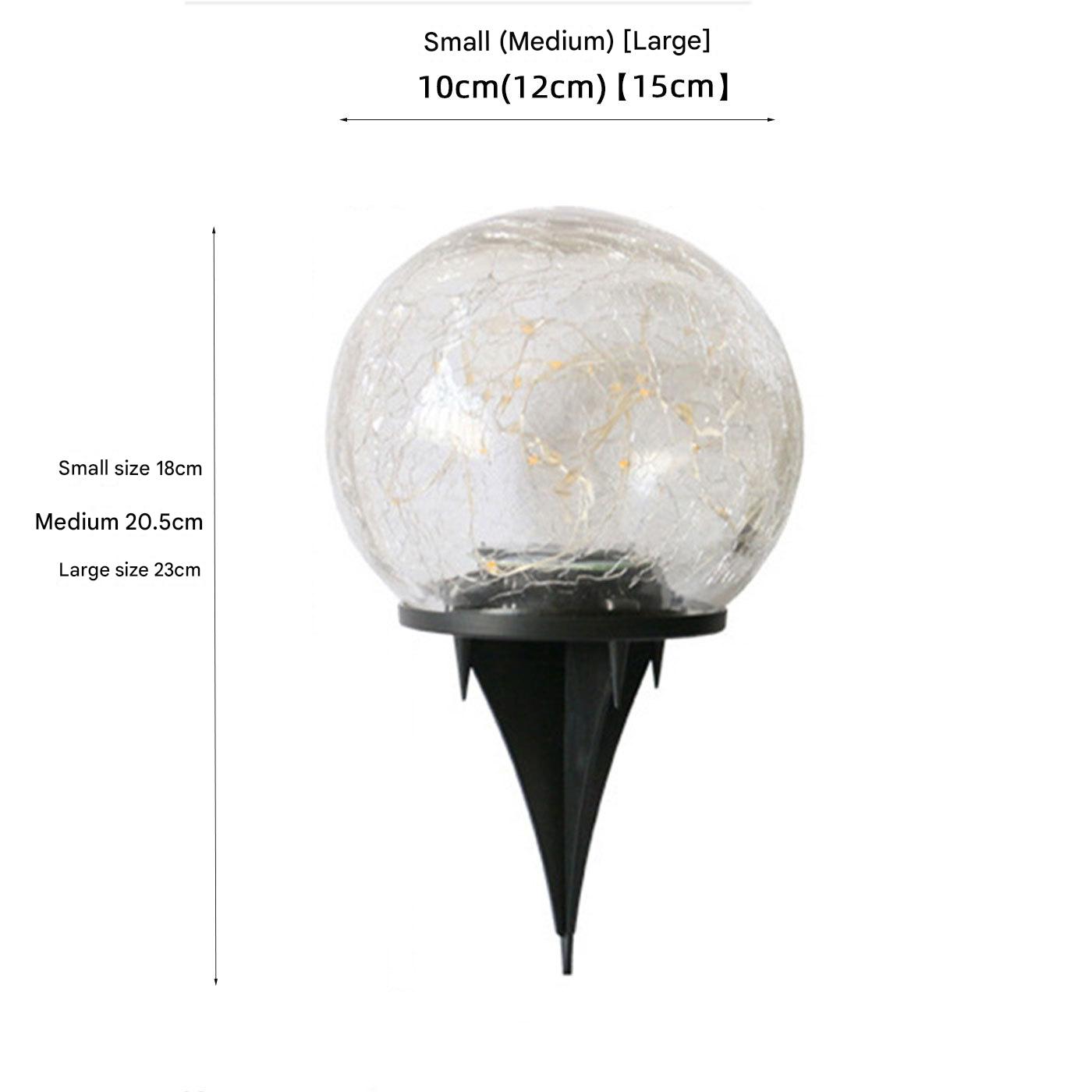 Solar Cracked Glass Spike Light,IP65 Waterproof,Crystal Ice Effect Wire - Free Garden Galaxy,Self - Sustaining Art Light - URANBATO