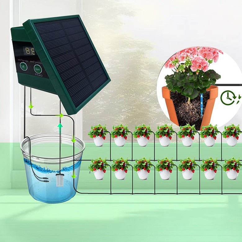 Solar energy Smart Irrigation,Cloud - Controlled Watering, App Scheduling,Water Savings,IP55 All - Weather Hub - URANBATO