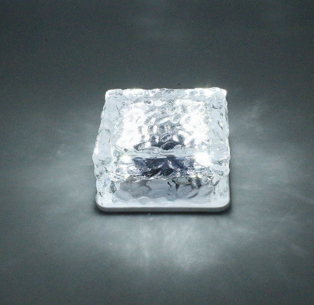 Solar Ice Brick Light,0.2W Energy Alchemy,IP65 Stormproof 22 Ice Matrix Styles,APP Color Orchestra, - 30℃ Glacier Glow - URANBATO