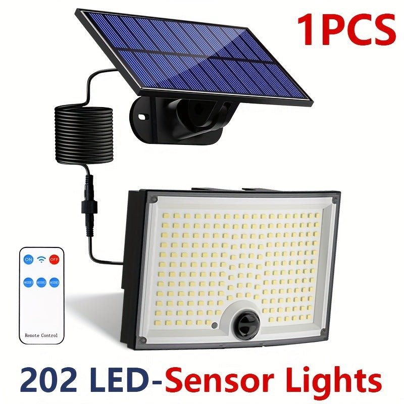 Solar Split Wall Light｜Human Sensor×3 - Way Control Zero Wiring,Adaptive Lighting,Stormproof IP65 - URANBATO