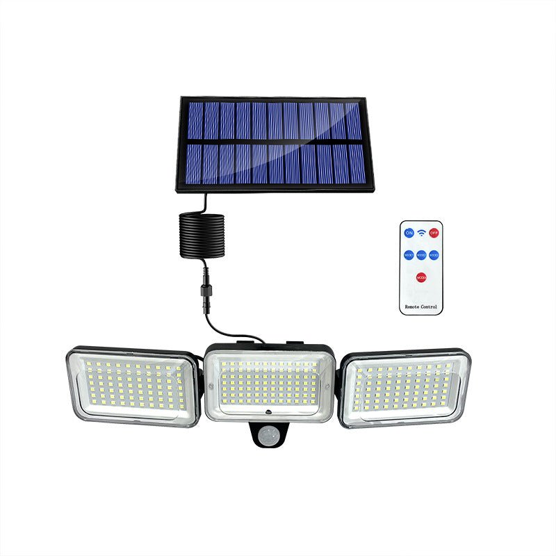 Solar Split Wall Light｜Human Sensor×3 - Way Control Zero Wiring,Adaptive Lighting,Stormproof IP65 - URANBATO