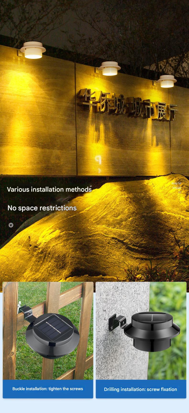 Solar Yard Light｜Hurricane - Proof IP65｜50,000hrs Zero Cost,0.35W ultra - efficient LEDs - URANBATO