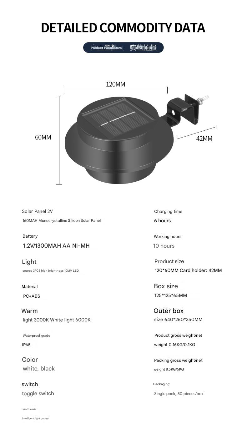 Solar Yard Light｜Hurricane - Proof IP65｜50,000hrs Zero Cost,0.35W ultra - efficient LEDs - URANBATO