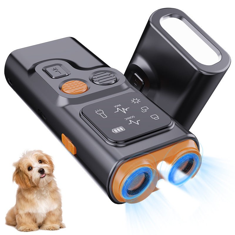 SonicShield P7,20 - 30kHz Ultrasonic Dog Deterrent,91g Handheld Defender 15000RPM Strobe + Sonic Blast,2H Runtime,40min Type - C Fast Charge - URANBATO