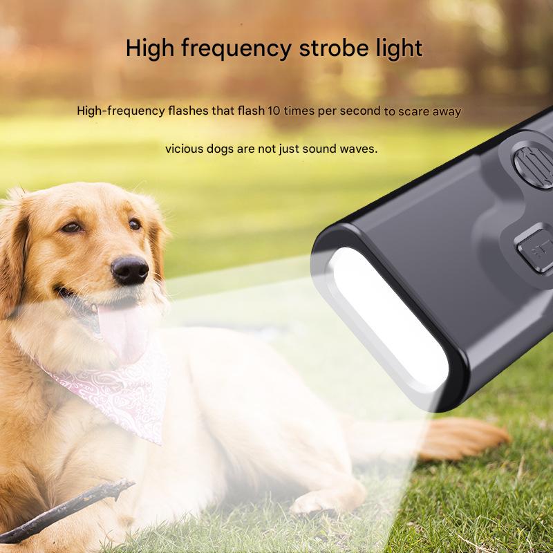 SonicShield P7,20 - 30kHz Ultrasonic Dog Deterrent,91g Handheld Defender 15000RPM Strobe + Sonic Blast,2H Runtime,40min Type - C Fast Charge - URANBATO