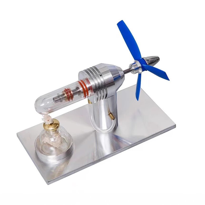 Stirling engine with fan blades, physics experiment teaching model, science popularization science making invention toy model - URANBATO