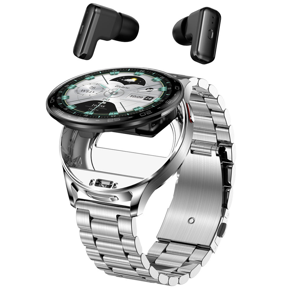 T97 2 - in - 1 smartwatch, TWS earphones, sports heart rate, blood oxygen and blood pressure monitoring, NFC offline payment - URANBATO